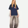 Tryckt kortärmad oversize T-shirt Tryckt kortärmad oversize T-shirt