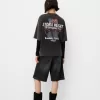 Tryckt kortärmad oversize T-shirt Tryckt kortärmad oversize T-shirt