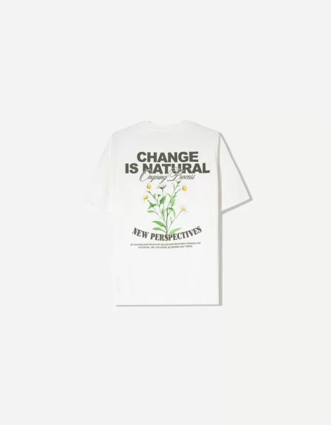 Tryckt kortärmad oversize T-shirt Tryckt kortärmad oversize T-shirt