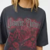 Tryckt kortärmad oversize T-shirt Tryckt kortärmad oversize T-shirt