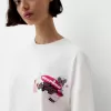 Tryckt kortärmad oversize T-shirt Tryckt kortärmad oversize T-shirt