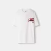 Tryckt kortärmad oversize T-shirt Tryckt kortärmad oversize T-shirt