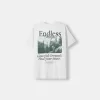 Tryckt kortärmad oversize T-shirt Tryckt kortärmad oversize T-shirt