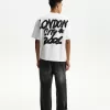 Tryckt kortärmad plysch T-shirt Tryckt kortärmad plysch T-shirt