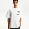 Tryckt kortärmad plysch T-shirt Tryckt kortärmad plysch T-shirt