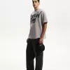 Tryckt kortärmad plysch T-shirt Tryckt kortärmad plysch T-shirt