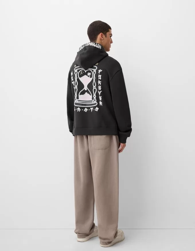 Tryckt oversize hoodie Tryckt oversize hoodie
