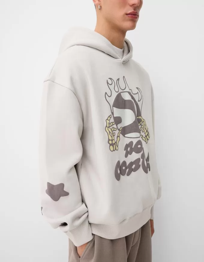 Tryckt oversize hoodie Tryckt oversize hoodie