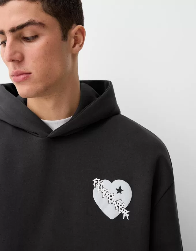 Tryckt oversize hoodie Tryckt oversize hoodie