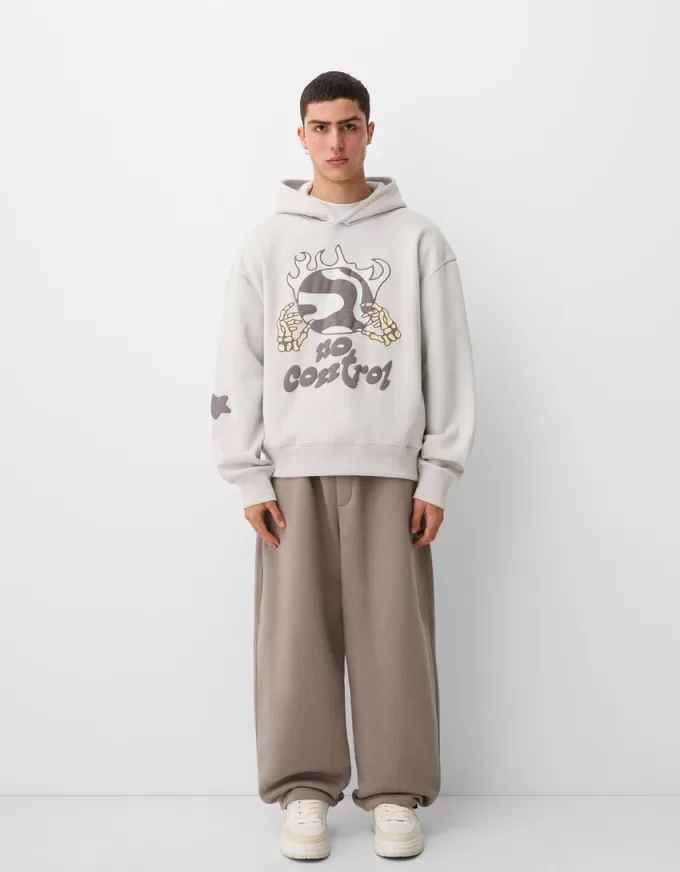 Tryckt oversize hoodie Tryckt oversize hoodie