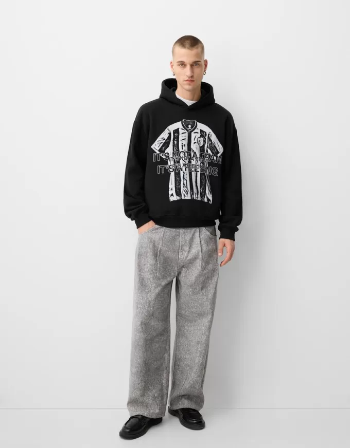 Tryckt oversize hoodie Tryckt oversize hoodie