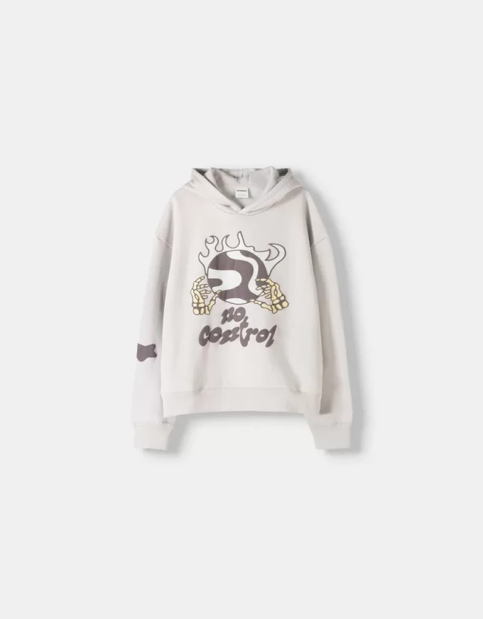 Tryckt oversize hoodie Tryckt oversize hoodie