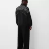 Tryckt sportig sweatshirt med dragkedja Tryckt sportig sweatshirt med dragkedja