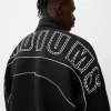 Tryckt sportig sweatshirt med dragkedja Tryckt sportig sweatshirt med dragkedja