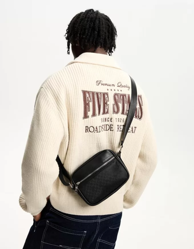 Tryckt teknisk crossbody-väska Tryckt teknisk crossbody-väska