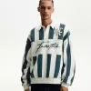 Tryckt tröja med polokrage Tryckt tröja med polokrage