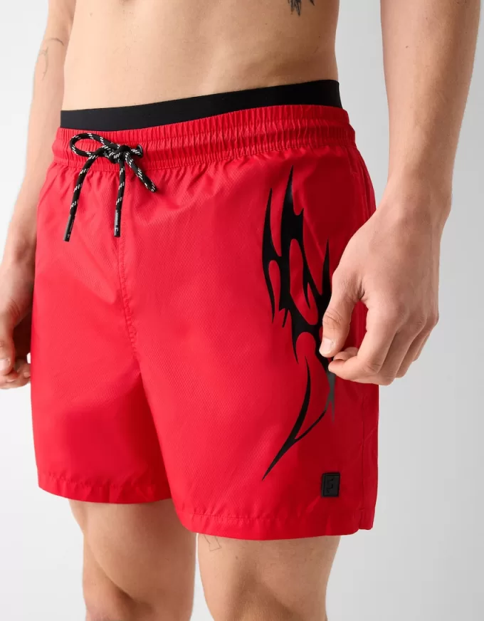 Tryckta sportiga boardshorts Tryckta sportiga boardshorts