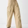 Twill cargo skater byxor