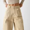 Twill cargo skater byxor