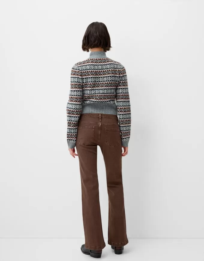 Twill utsvängda byxor Twill utsvängda byxor