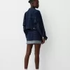 Uppfällbar minikjol i jeans Uppfällbar minikjol i jeans