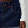 Uppfällbar minikjol i jeans Uppfällbar minikjol i jeans