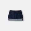 Uppfällbar minikjol i jeans Uppfällbar minikjol i jeans