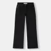 Utsvängda jeans med delad fåll Utsvängda jeans med delad fåll