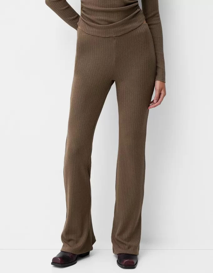Utsvängda ribbade culottes Utsvängda ribbade culottes