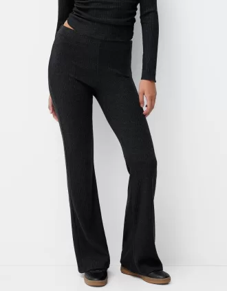 Utsvängda ribbade culottes