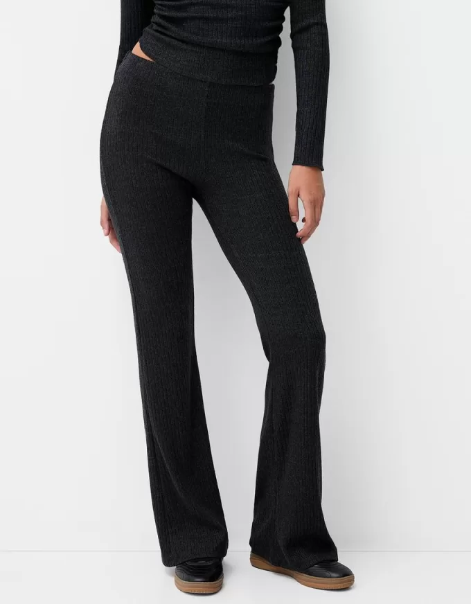 Utsvängda ribbade culottes Utsvängda ribbade culottes