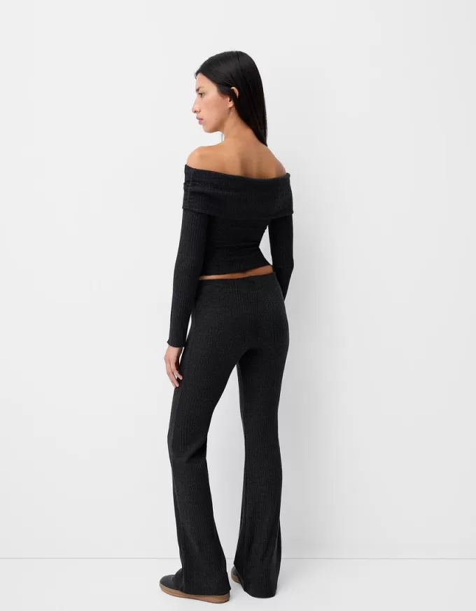 Utsvängda ribbade culottes Utsvängda ribbade culottes