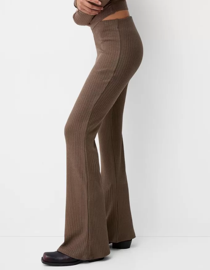 Utsvängda ribbade culottes Utsvängda ribbade culottes