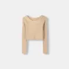 V-ringad off-shoulder tröja V-ringad off-shoulder tröja