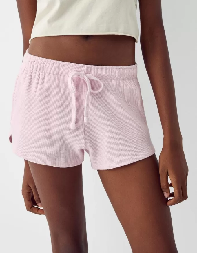 Våffelstickade shorts Våffelstickade shorts