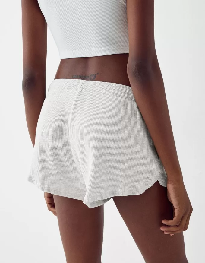Våffelstickade shorts Våffelstickade shorts