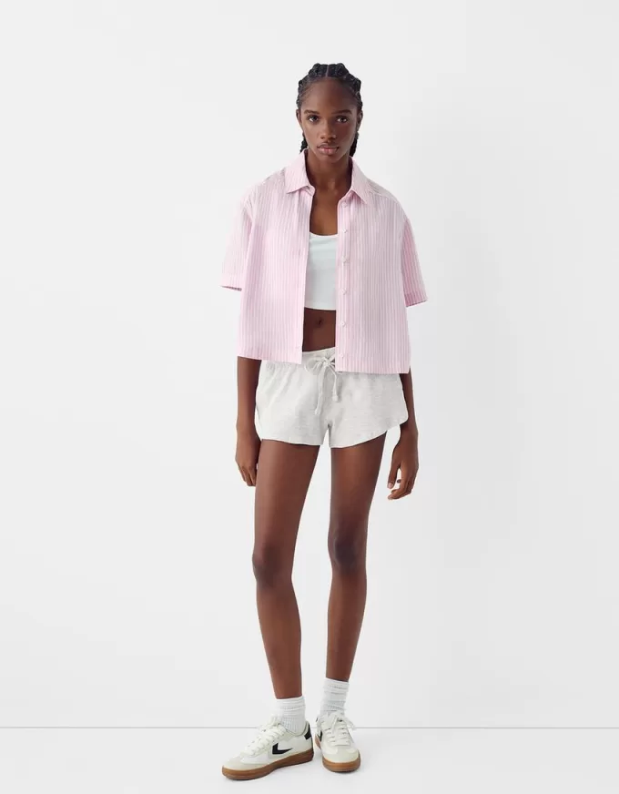Våffelstickade shorts Våffelstickade shorts