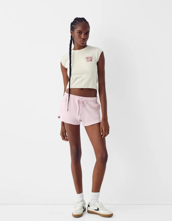 Våffelstickade shorts Våffelstickade shorts