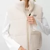 Vändbar faux shearling-väst Vändbar faux shearling-väst