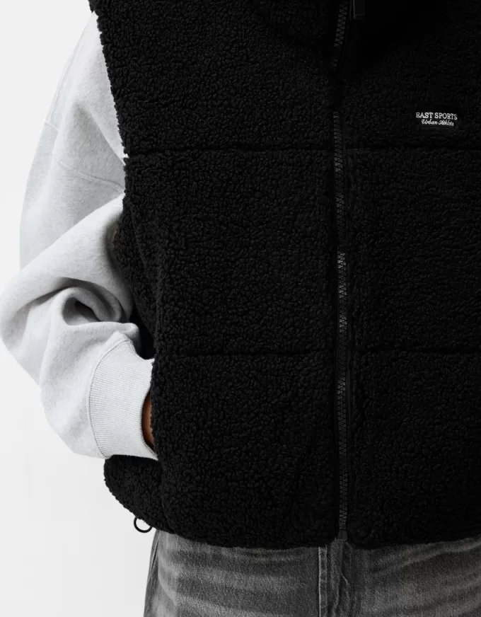 Vändbar faux shearling-väst Vändbar faux shearling-väst