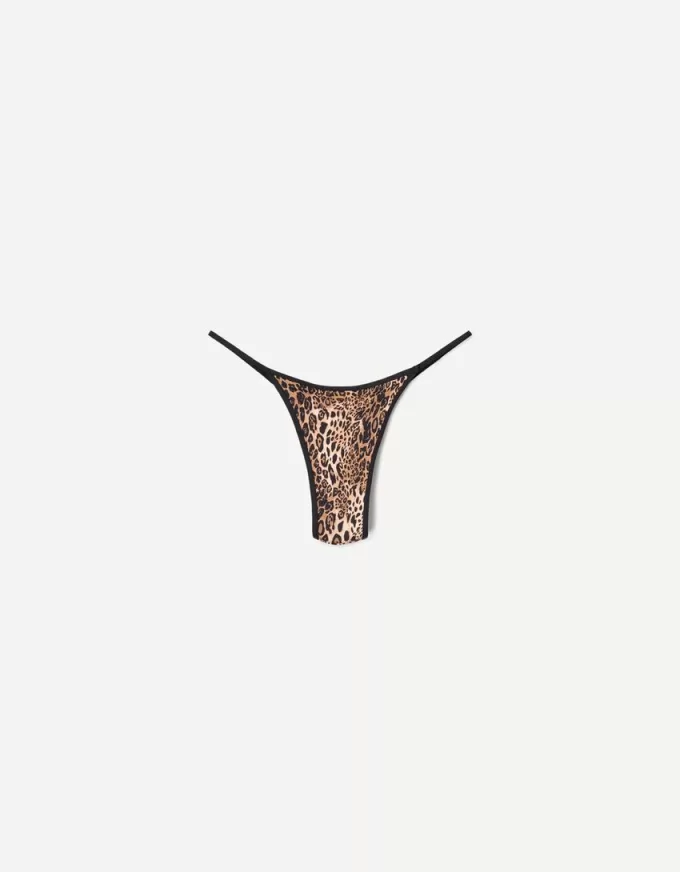 Vändbara bikinitrosor med djurtryck Vändbara bikinitrosor med djurtryck