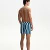 Vanliga boardshorts med tryck Vanliga boardshorts med tryck