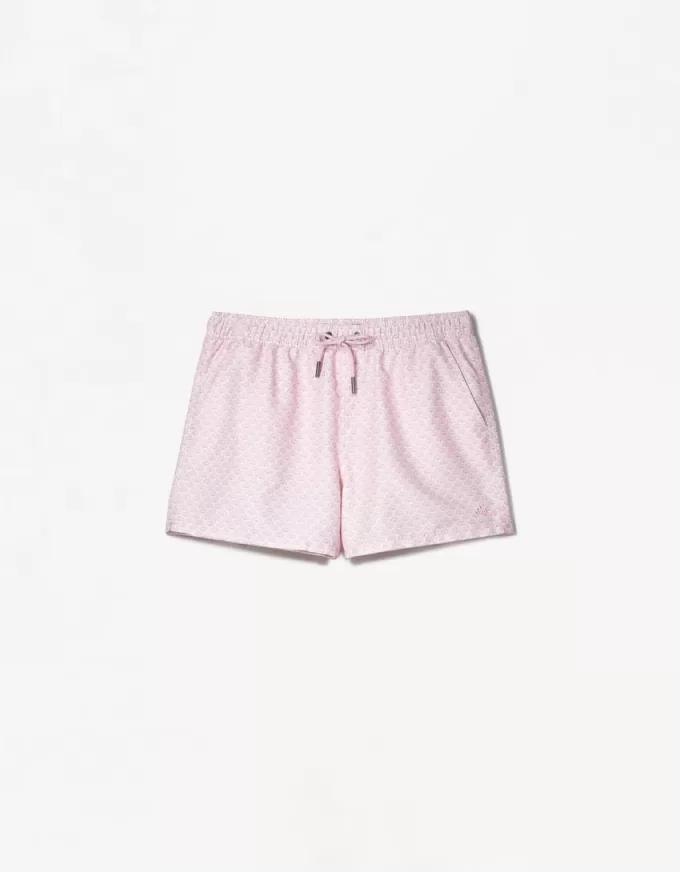 Vanliga boardshorts med tryck Vanliga boardshorts med tryck