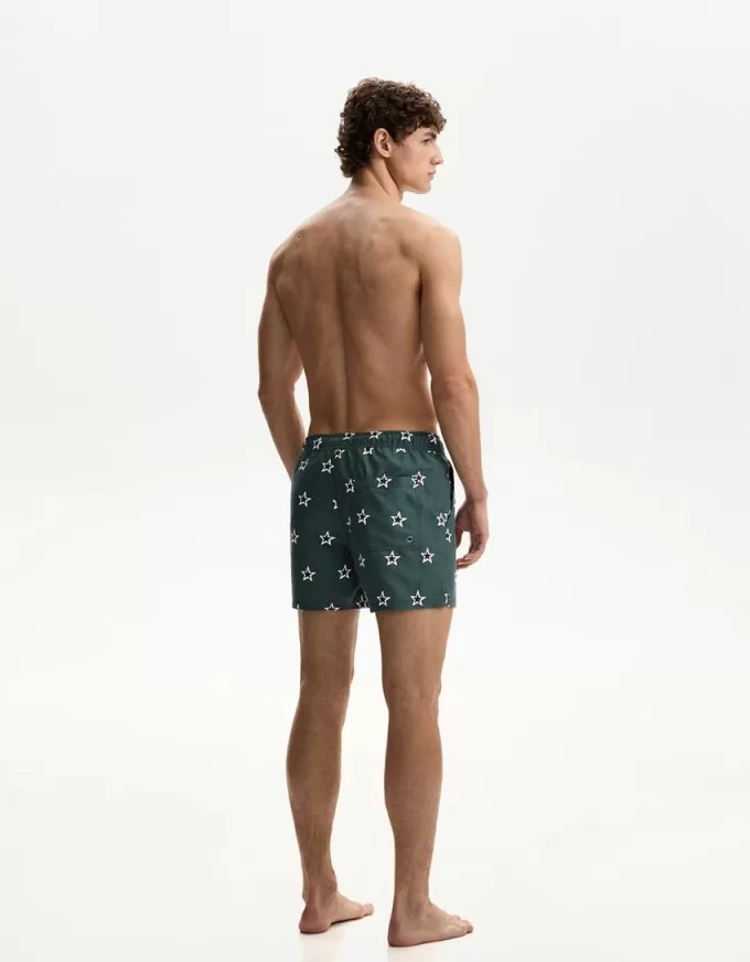 Vanliga boardshorts med tryck Vanliga boardshorts med tryck