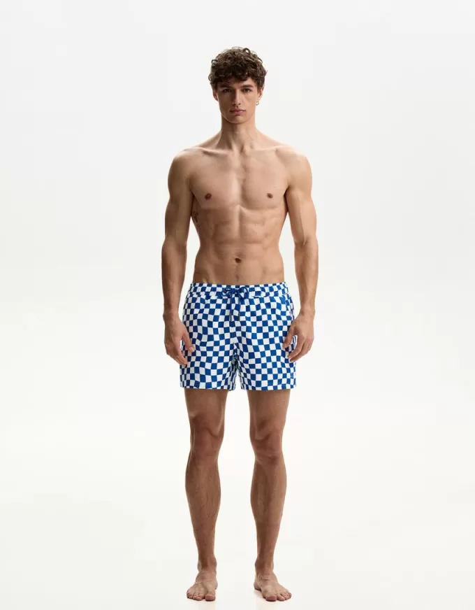 Vanliga boardshorts med tryck Vanliga boardshorts med tryck
