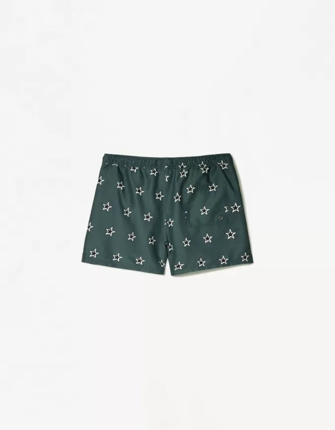 Vanliga boardshorts med tryck Vanliga boardshorts med tryck