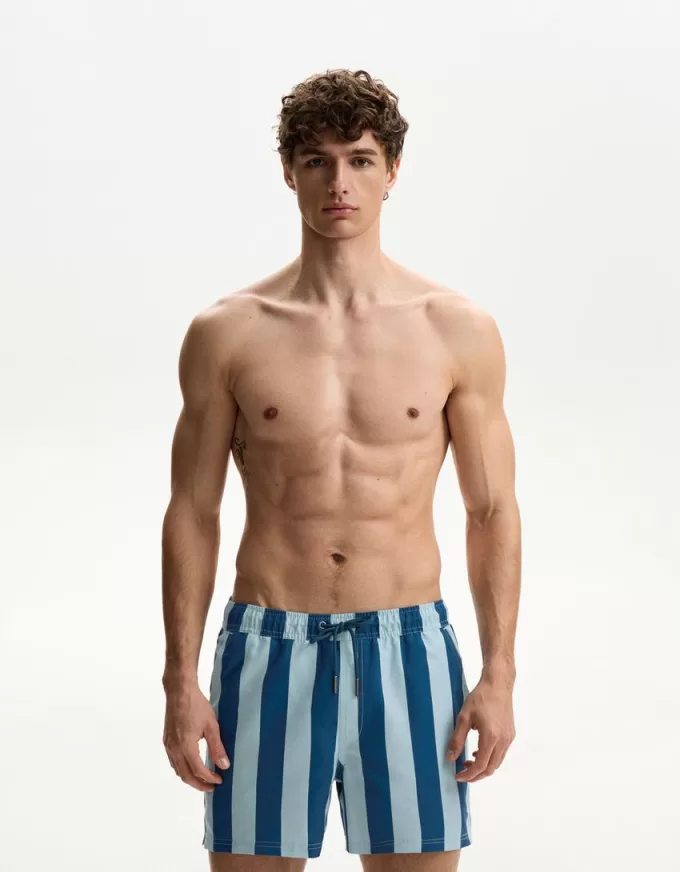 Vanliga boardshorts med tryck Vanliga boardshorts med tryck
