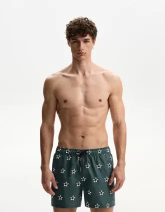 Vanliga boardshorts med tryck