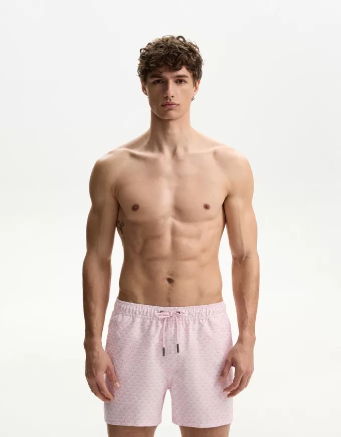 Vanliga boardshorts med tryck Vanliga boardshorts med tryck