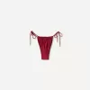 Vinröd bikinitrosa med rosett Vinröd bikinitrosa med rosett